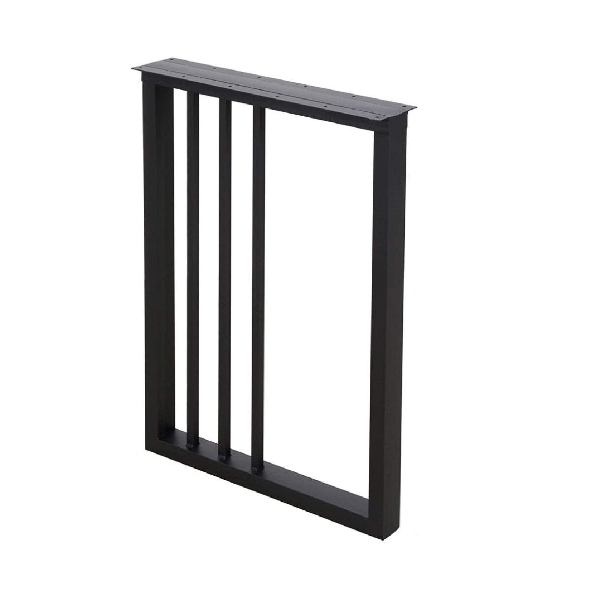 Tischgestell Stahl Schwarz 2 Stück Set 55x72 cm