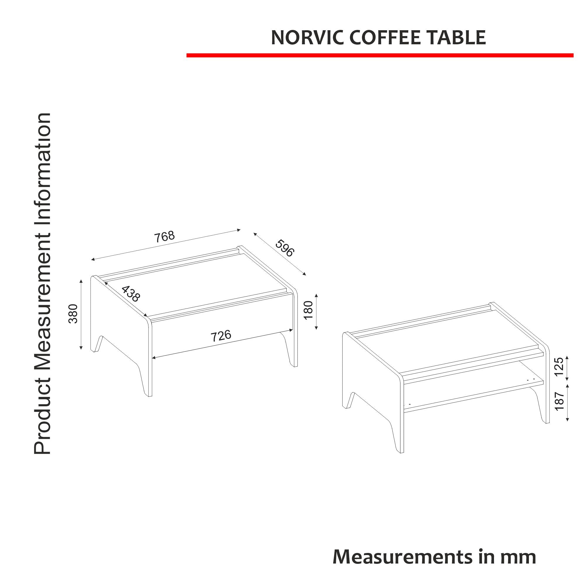 Couchtisch Jewel Eiche Natur Beige - Travertin