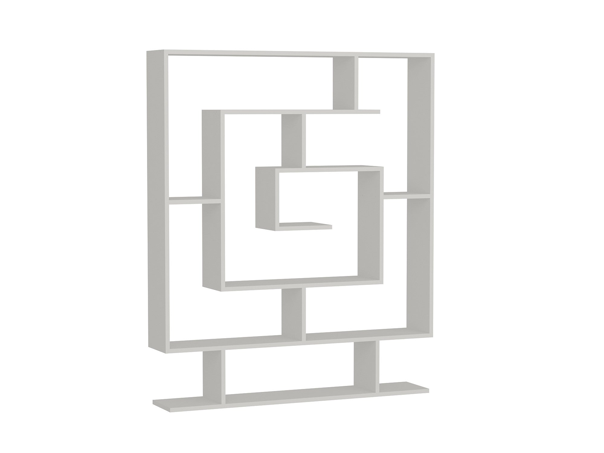 Bücherregal Modern weiße Farbe 124,8 cm x 149,4 cm x 22 cm