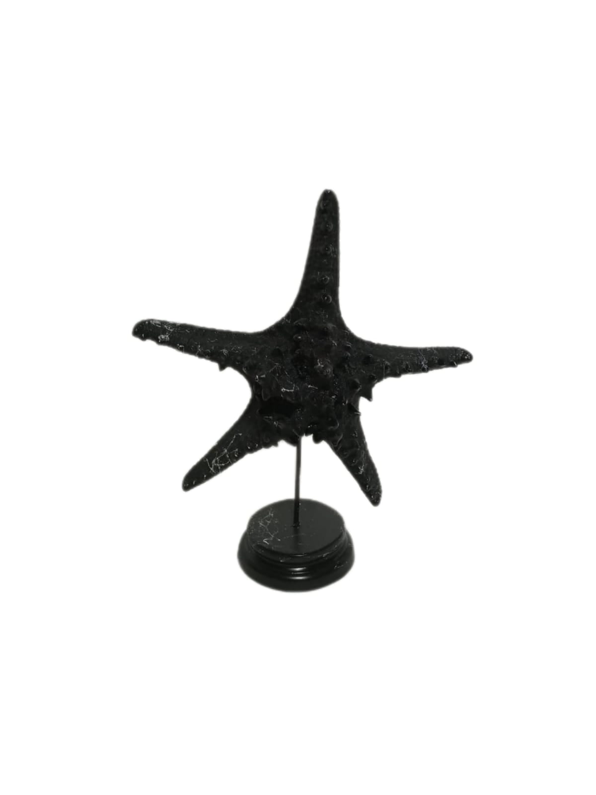 Skulptur Stern Weiß Marmoroptik
