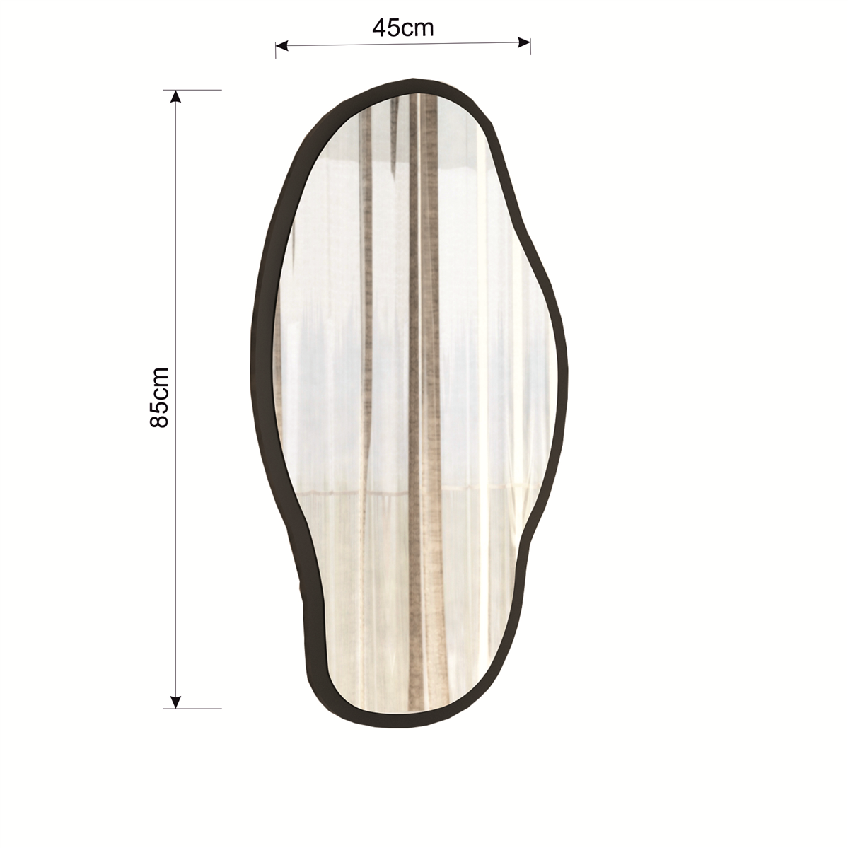 Wandspiegel Haki 45 cm/ 85 cm/ 3,5 cm