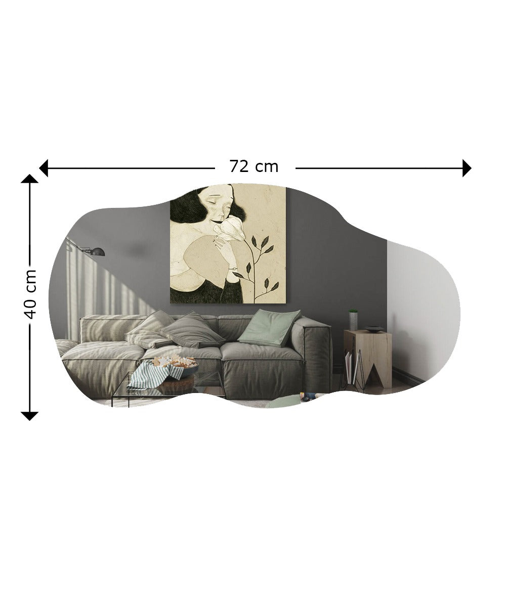 Wandspiegel Asymmetrische Baby 72 cm/ 40 cm/ 3,5 cm