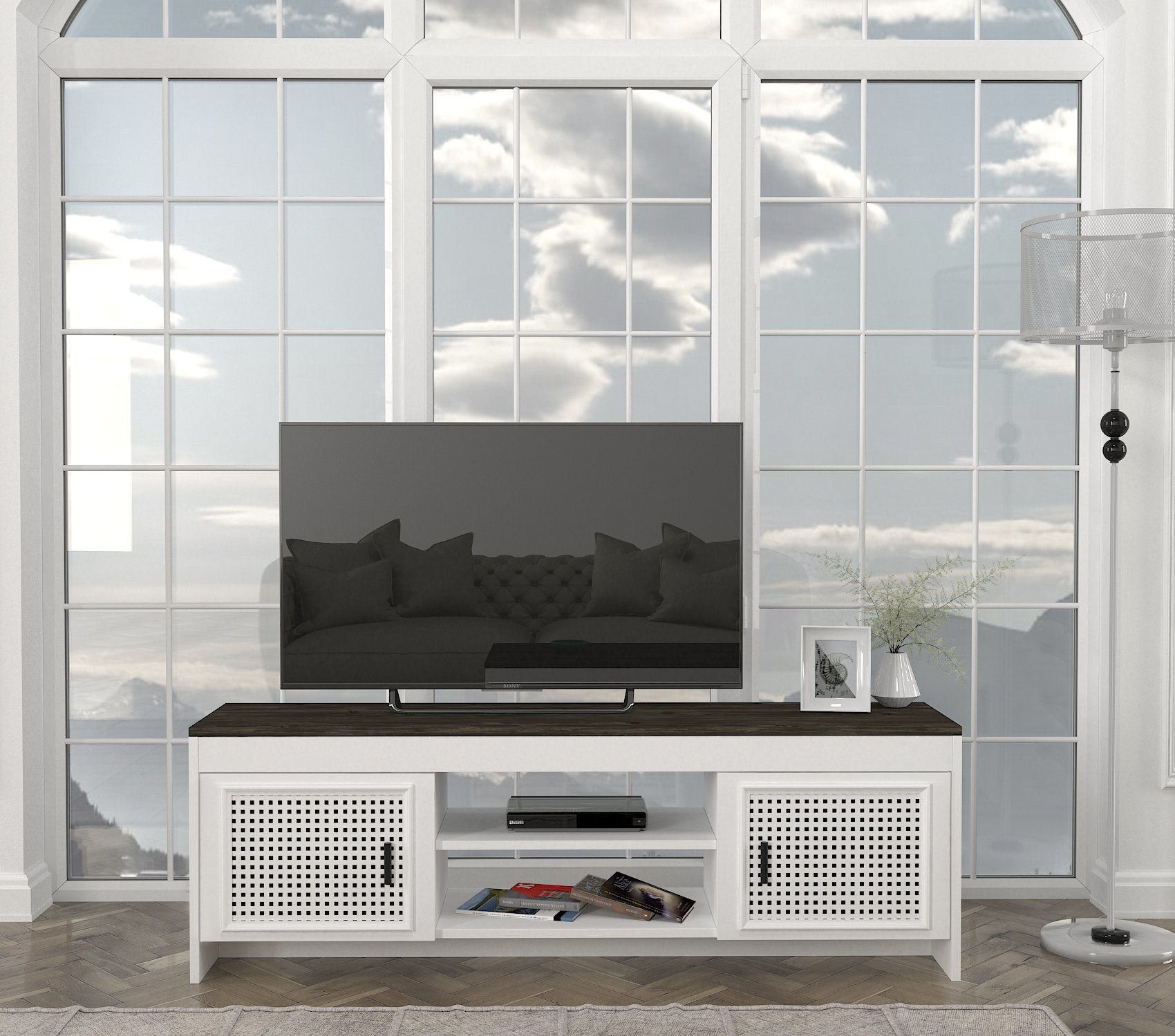 TV Lowboard Done Weiß Rebab