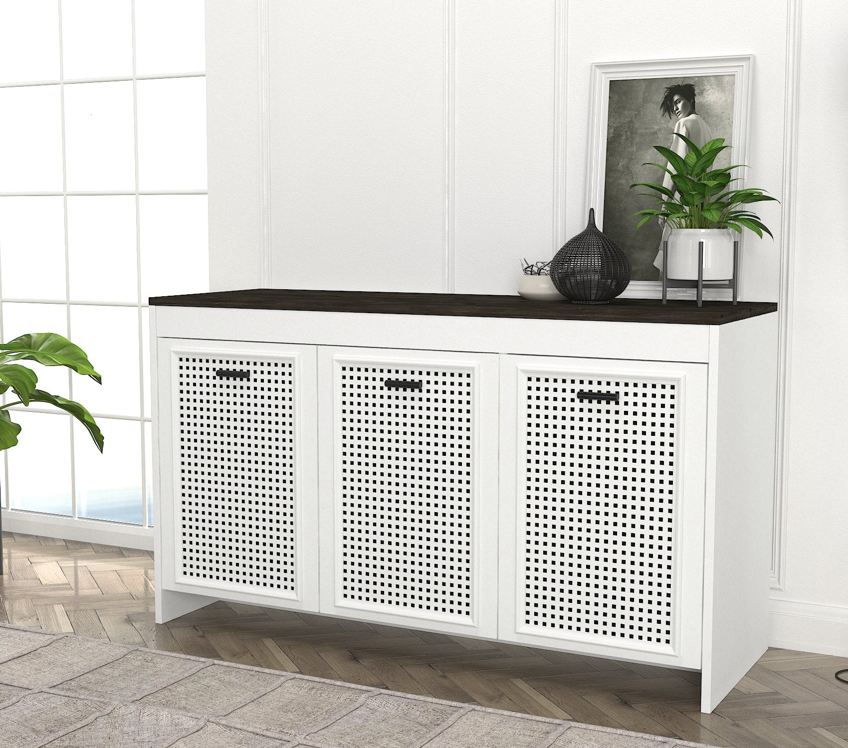 Sideboard Done Weiß Rebab 120 cm