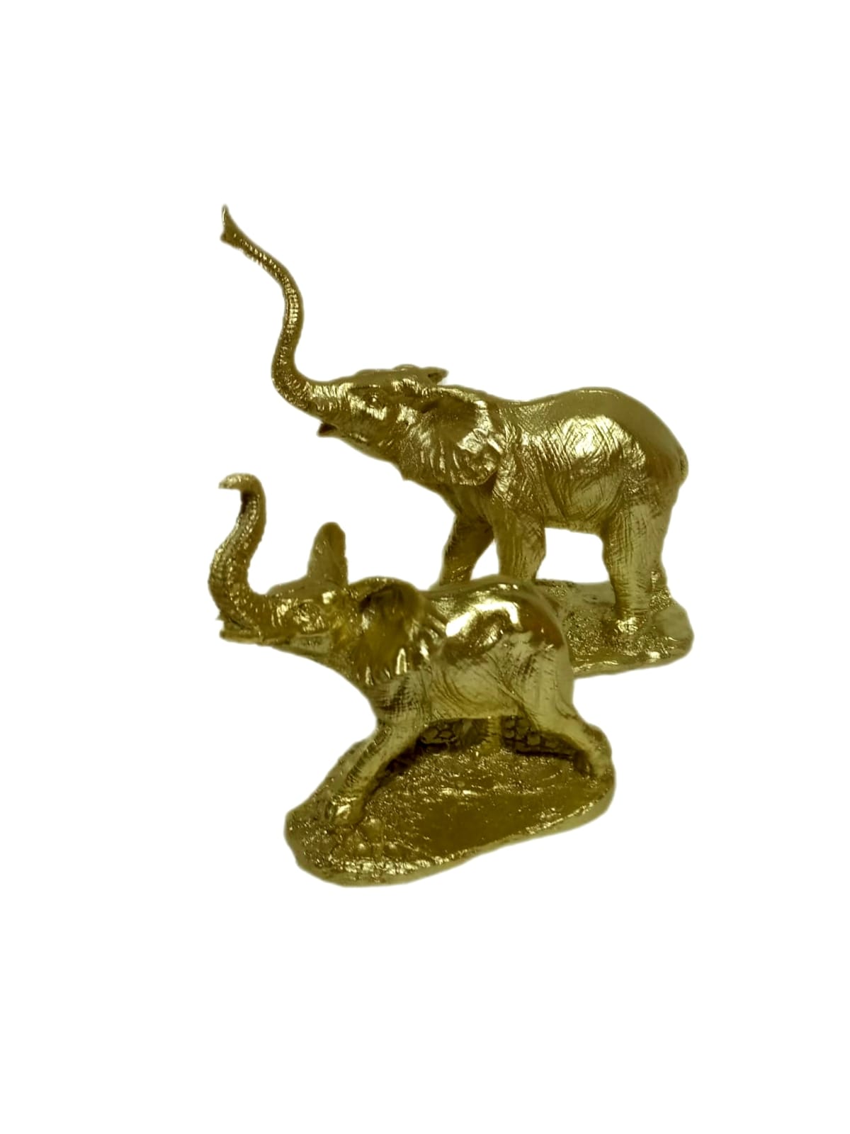 Skulptur Elefant 2er Set Gold