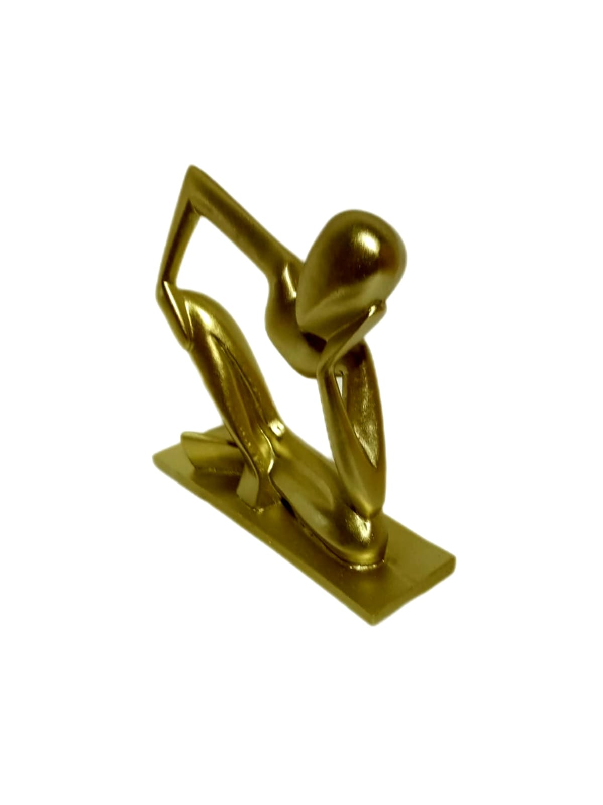 Skulptur Denkender Gold