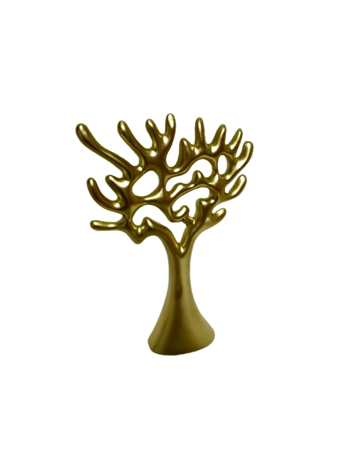 Skulptur Baum Gold