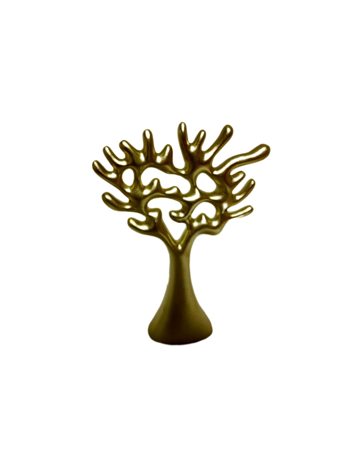 Skulptur Baum Gold