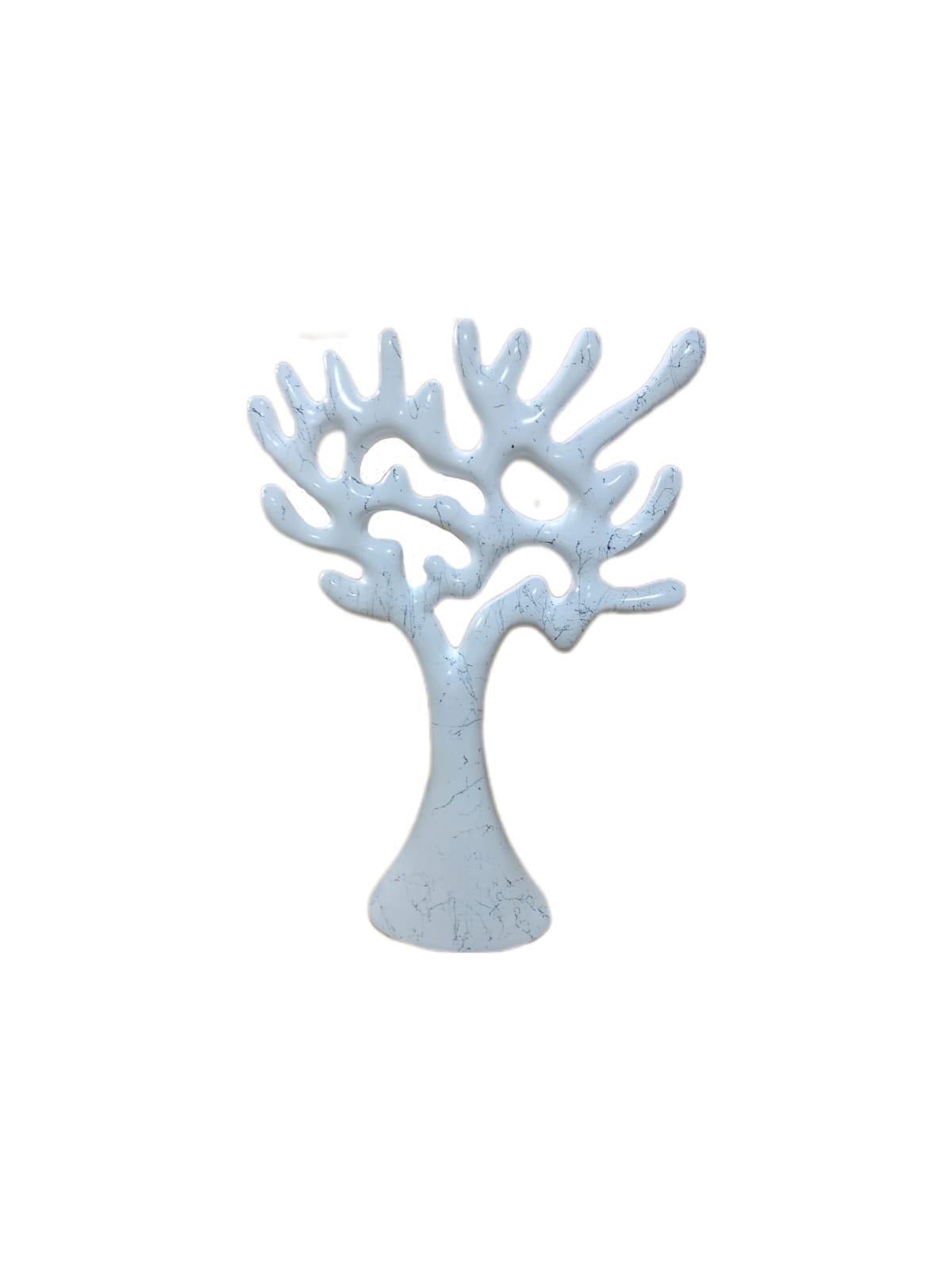 Skulptur Baum Weiß Marmoroptik