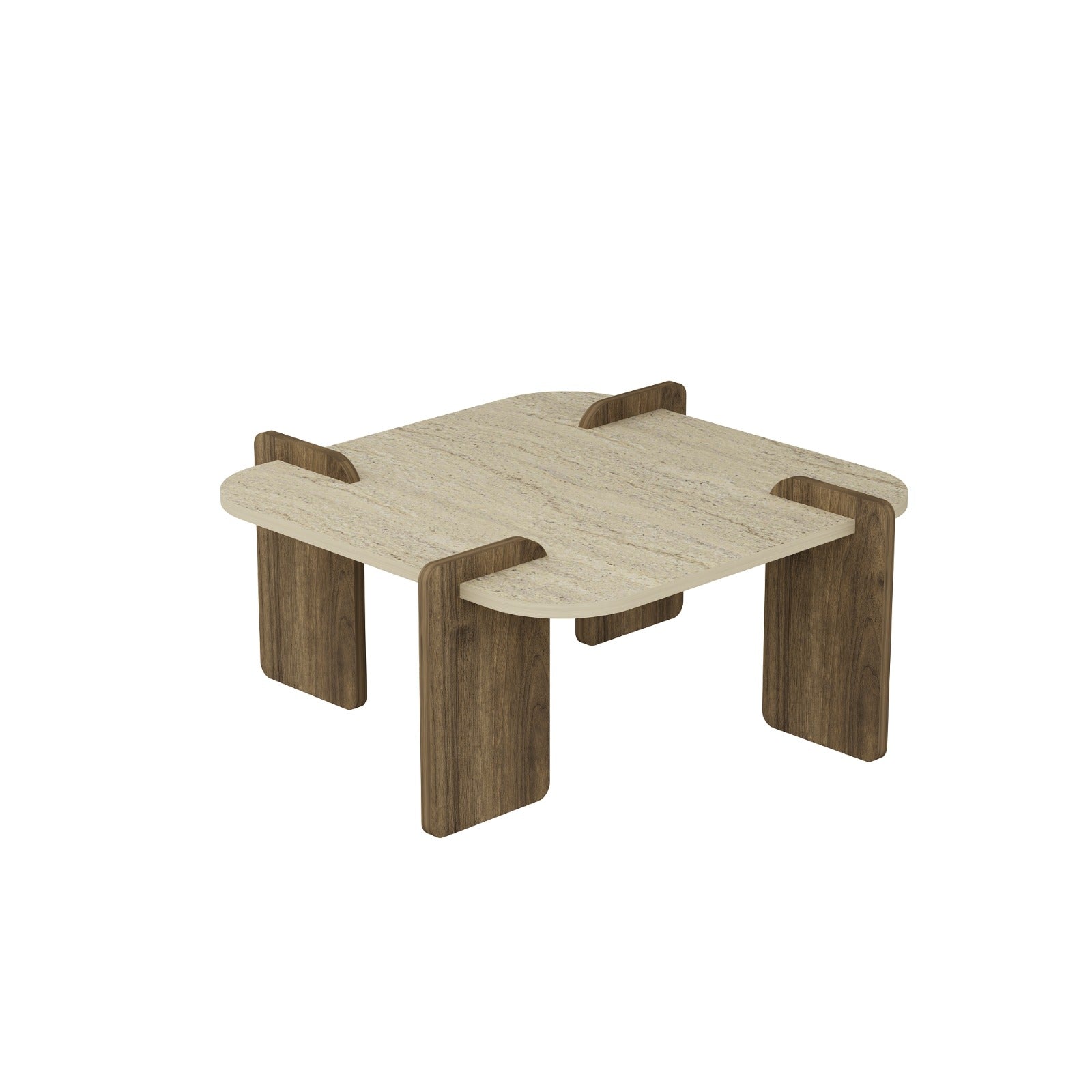 Couchtisch Brilliance Travertin Braun Granit Optik