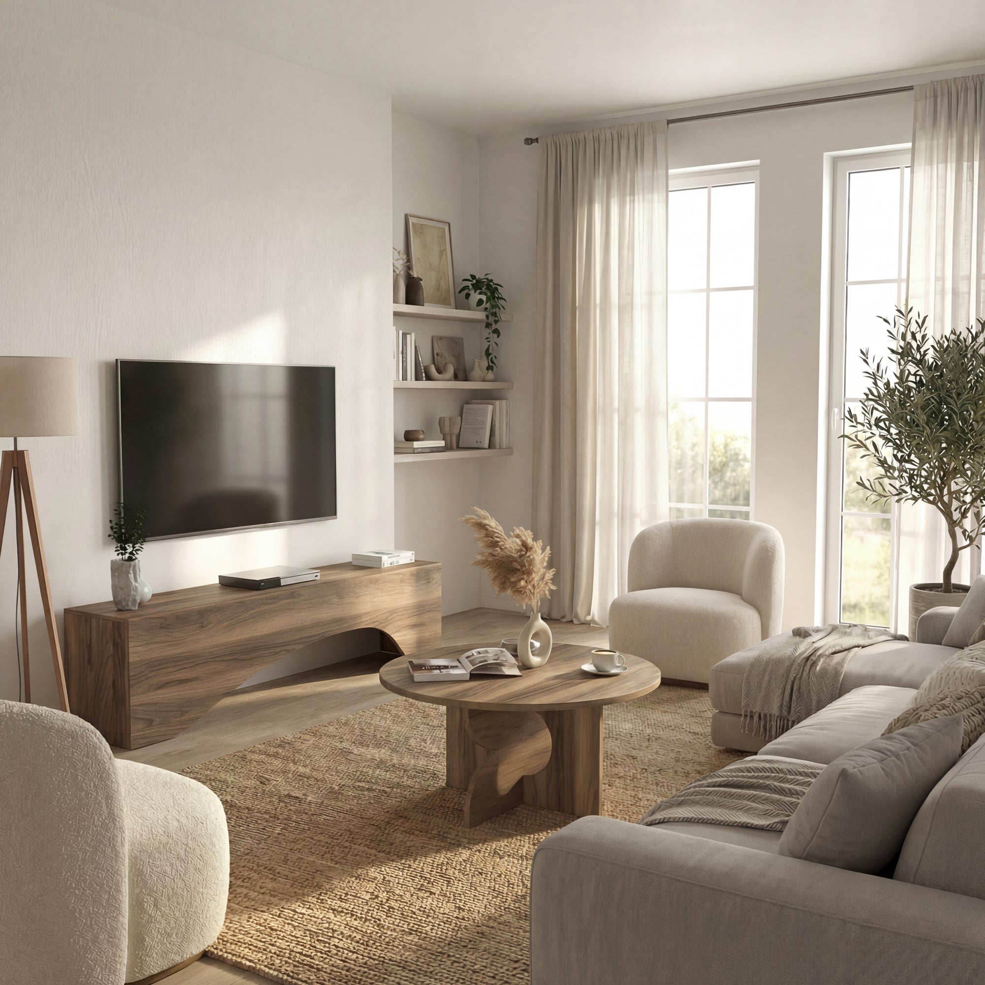 TV Lowboard Enigma Walnuss