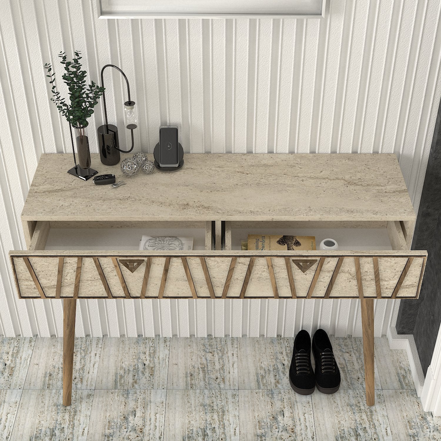 Konsolentisch Forest Beige Granit Optik