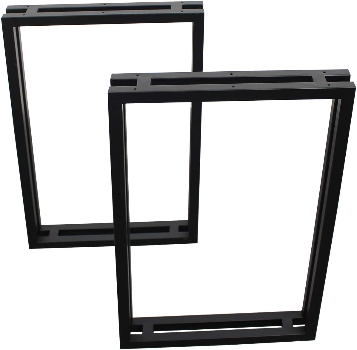 Tischgestell Stahl Schwarz 2 Stück Set 55x72 cm