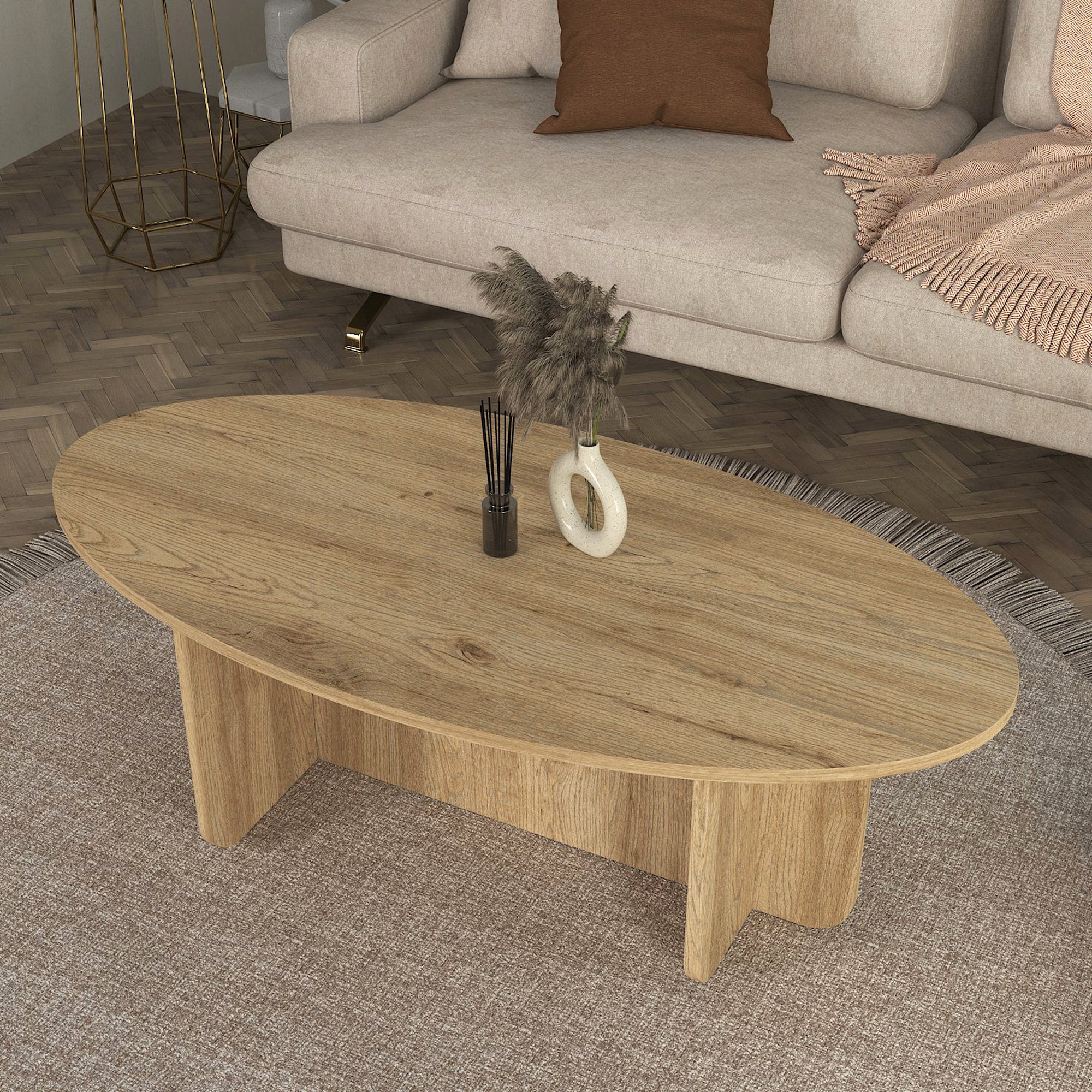 Couchtisch Luminous Ratan 120x60 cm