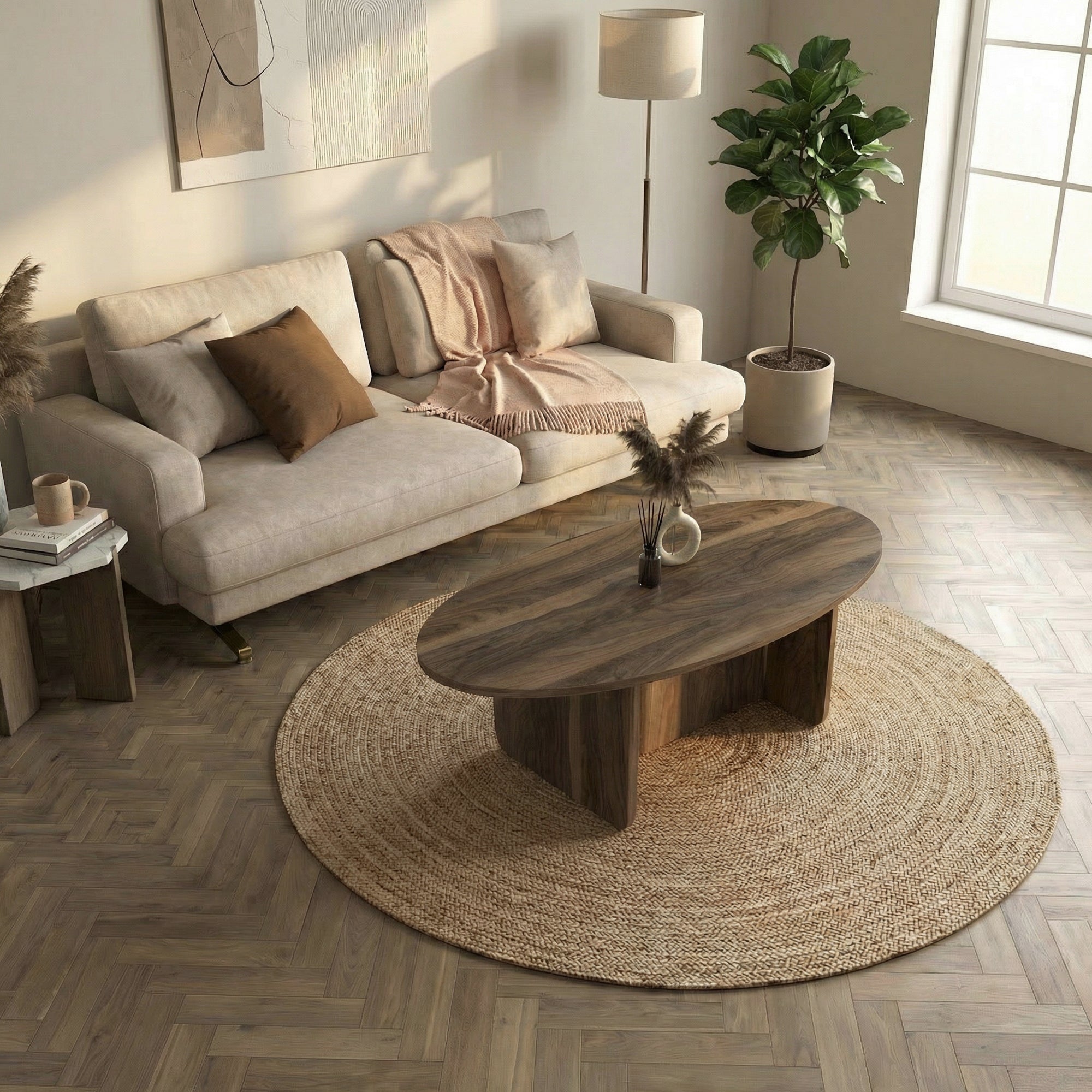 Couchtisch Luminous Walnuss 120x60 cm