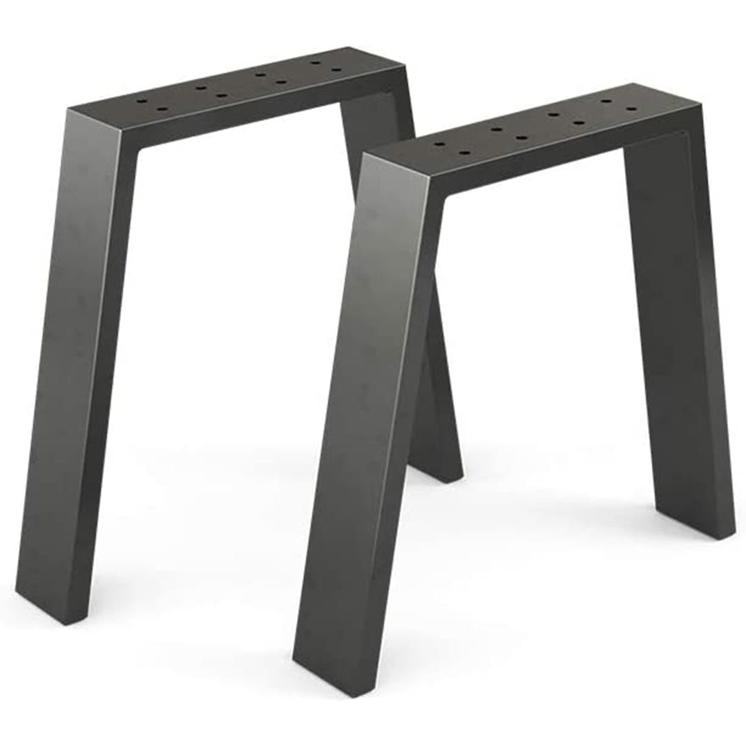 Tischgestell Metall Schwarz 2er Set 55x72 cm