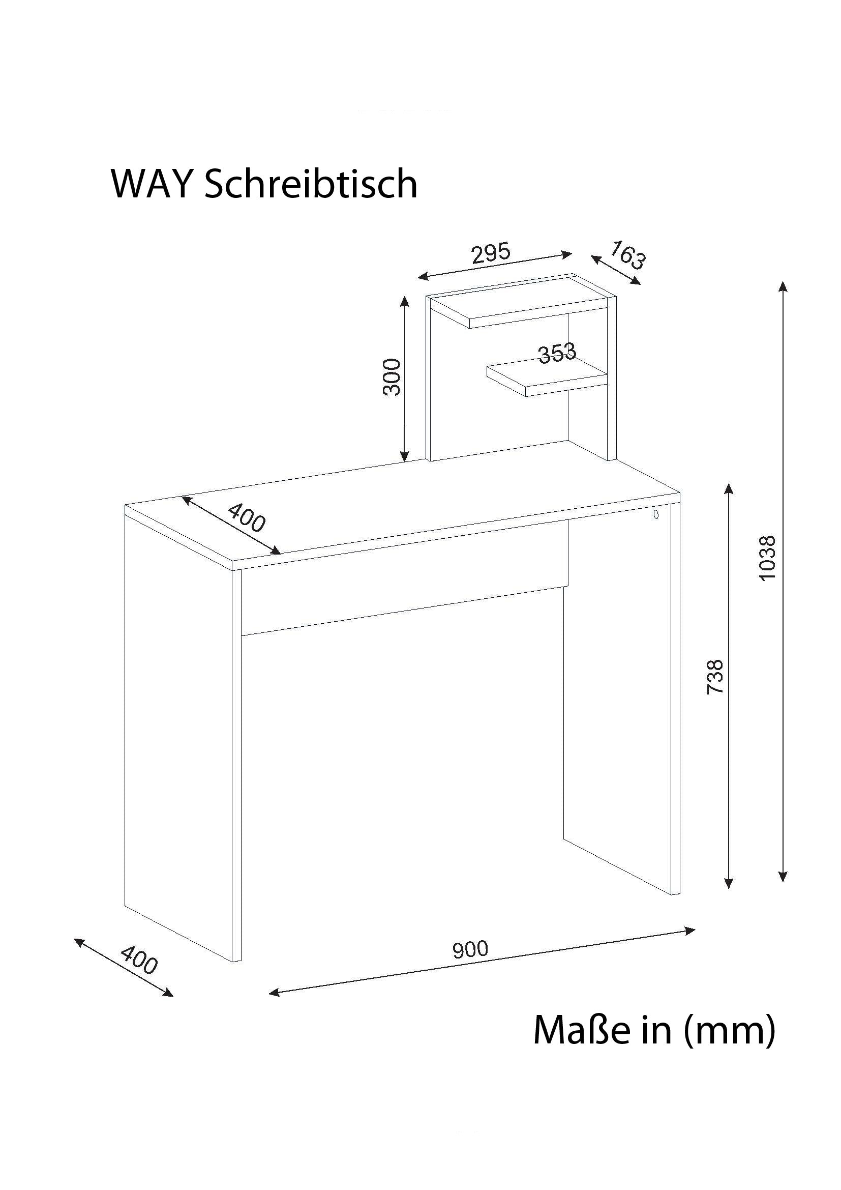 Schreibtisch Way Weiß