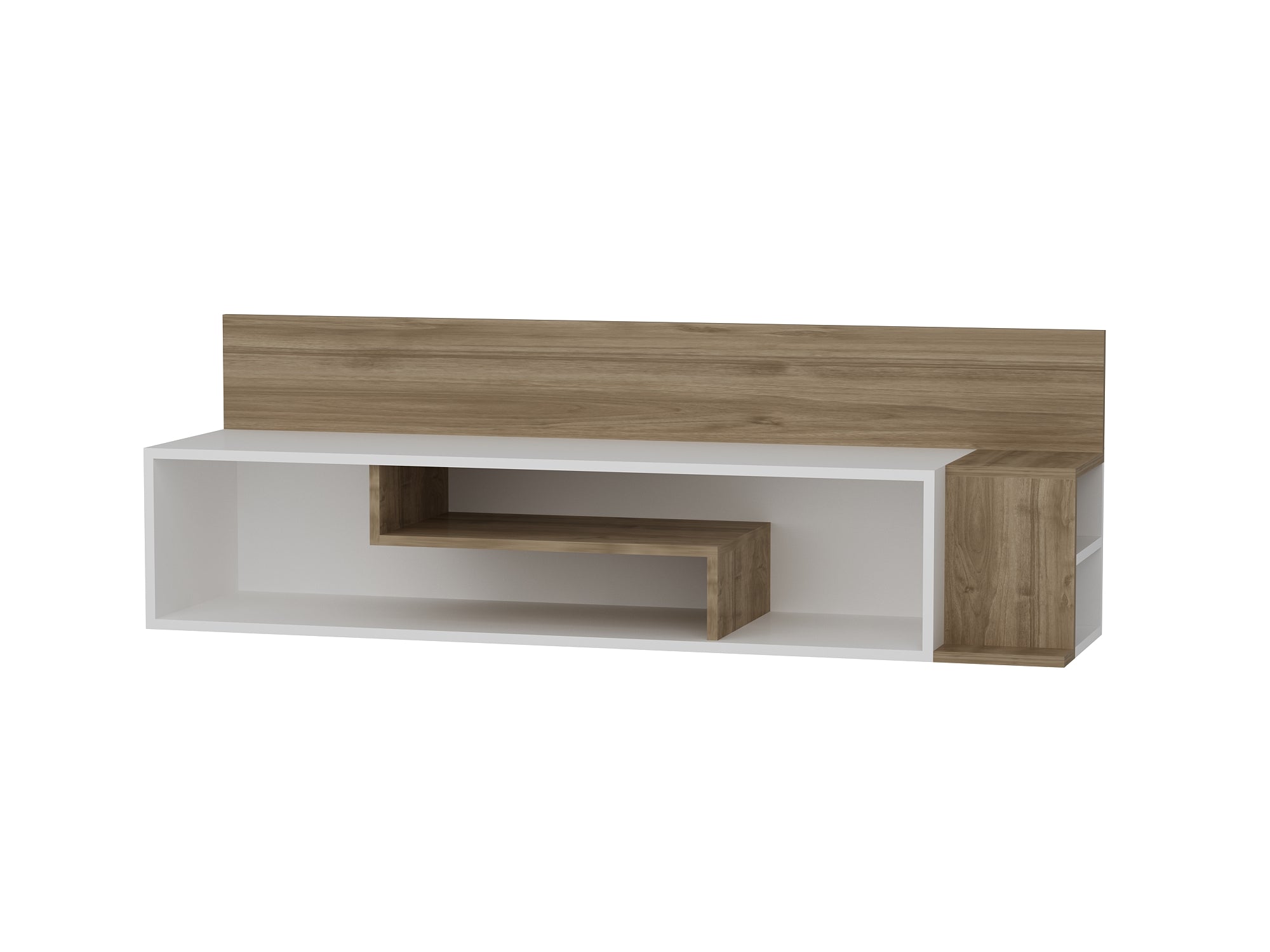 Tv Lowboard Stream Weiß Walnuss