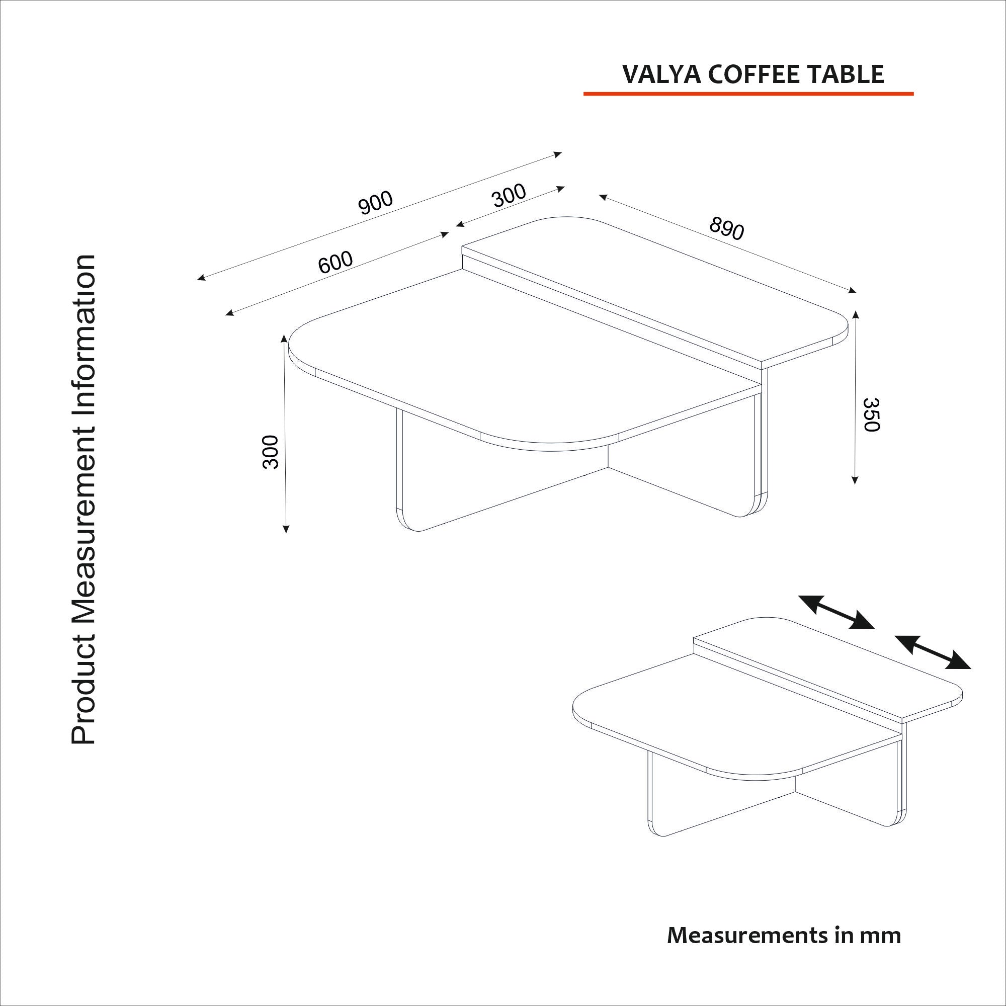 Couchtisch Luxe Schwarz 90x90 cm