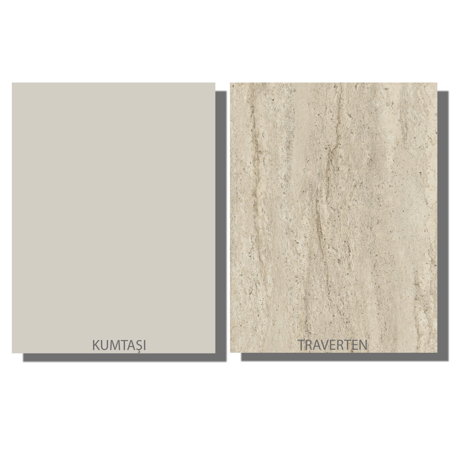 Wohnwand Veyron Beige Granit Optik