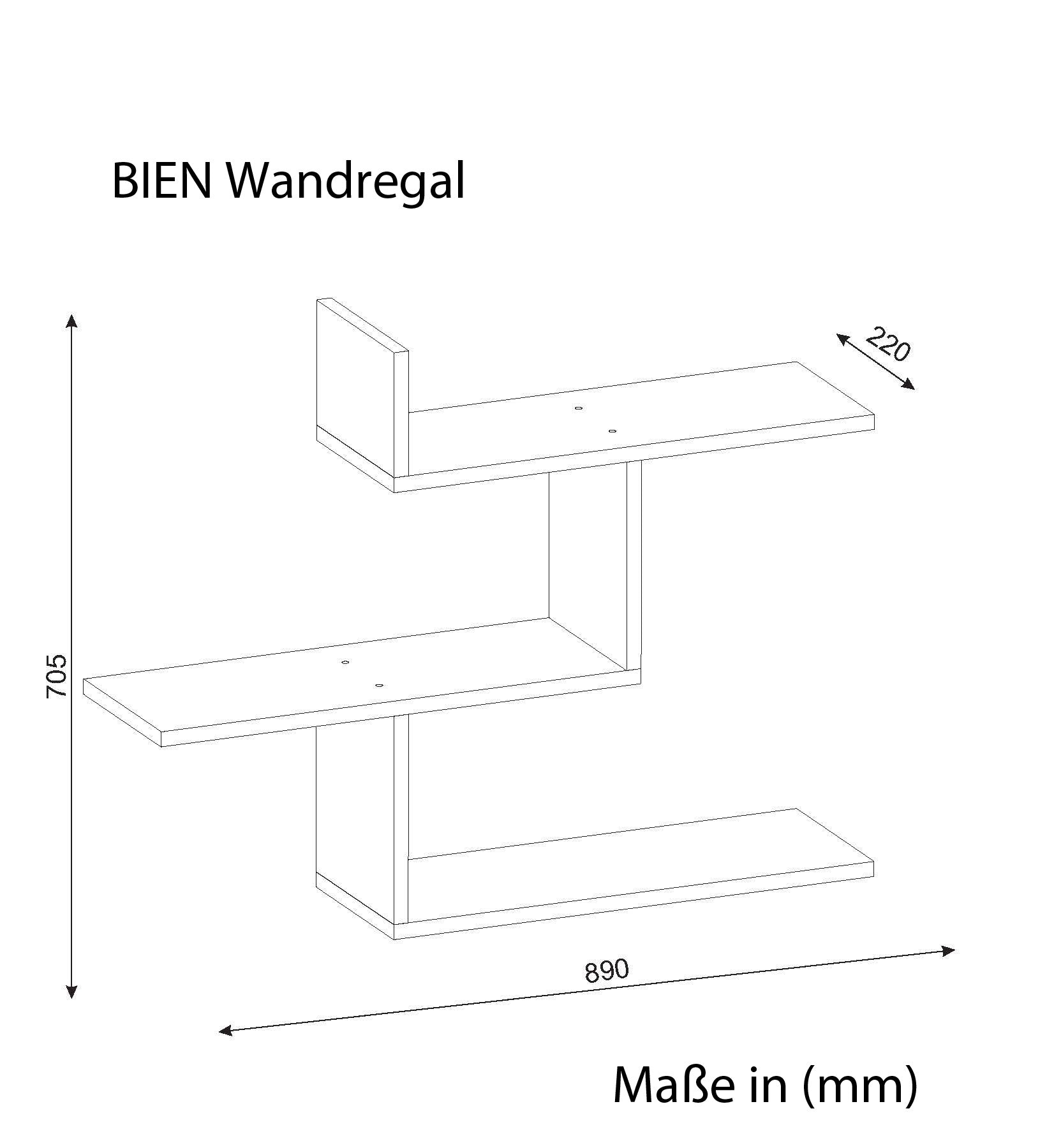 Wandregal Bien Weiß