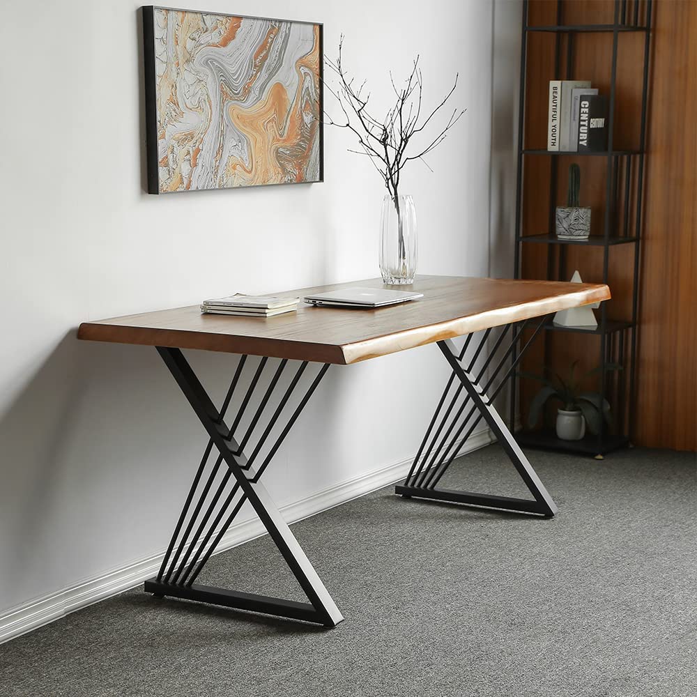 Tischgestell OS Metall Schwarz 2-er Set 60x72 cm