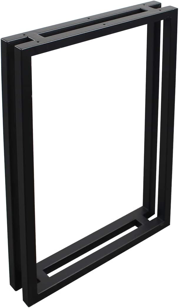 Tischgestell OS Metall Schwarz 2-er Set 55x72 cm