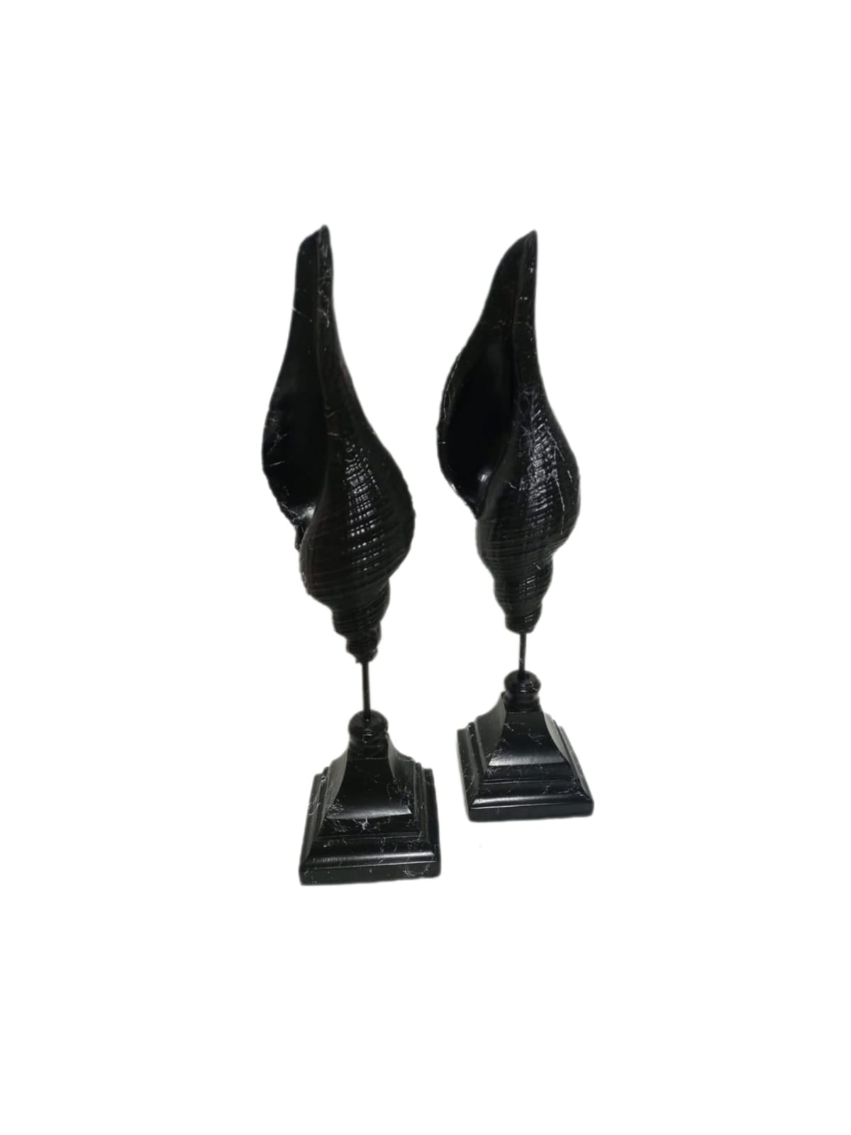 Skulptur Muschel 2er Set Gold