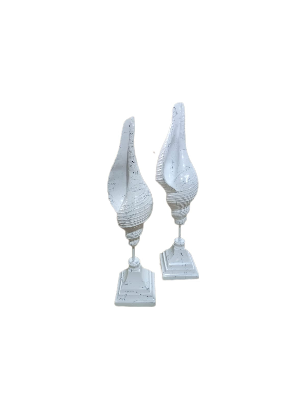 Skulptur Muschel 2er Set Gold