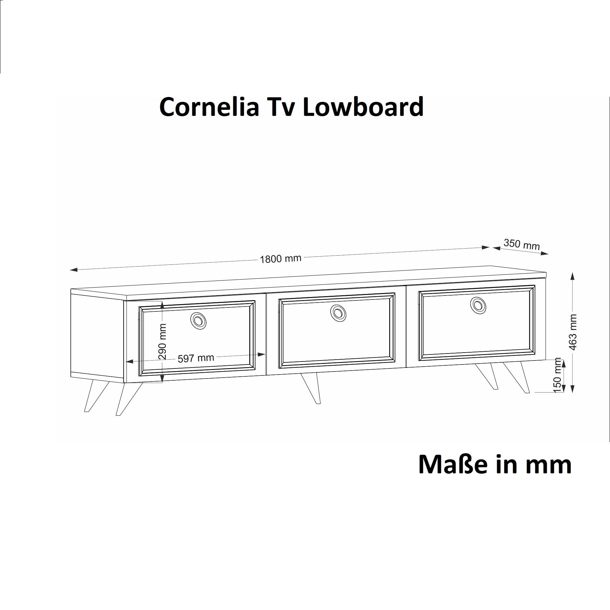 TV Lowboard Cornelia Weiß